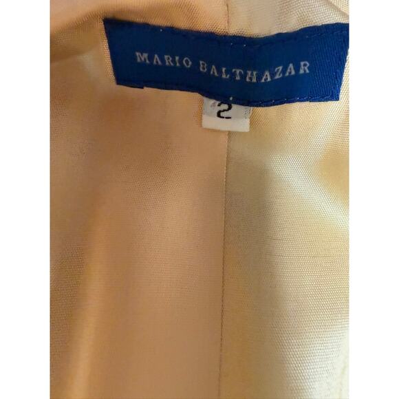 "MARIO BALTHAZAR" STUNNING Y2K Peonies Faux Suede Dress Coat SZ 2 RARE! PLZ READ - Picture 9 of 16